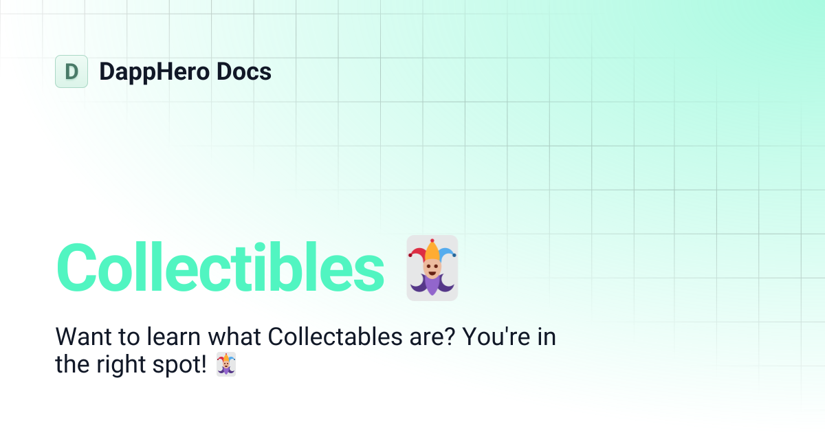Collectibles 🃏 | DappHero Docs