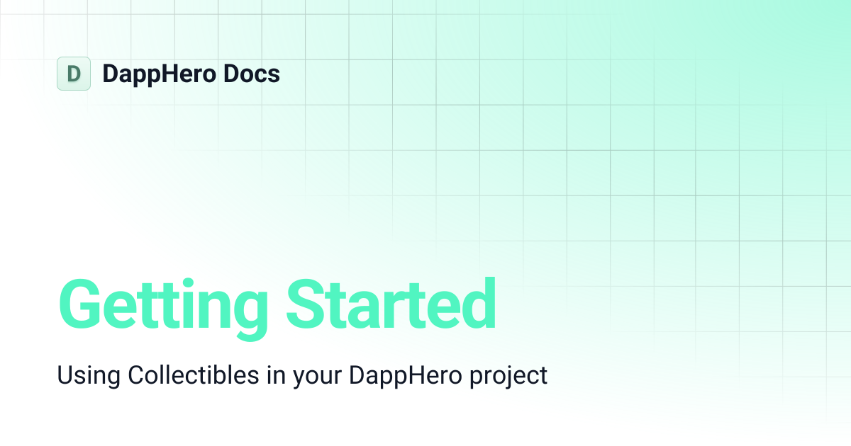Getting Started | DappHero Docs